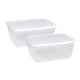 thumbnail image 2 of Contenedor De Almacenamiento Para Nevera, Contenedor De Ensalada De Lechuga Para Despensa, Cocina, 3000ml, 2 Piezas, 2 of 5