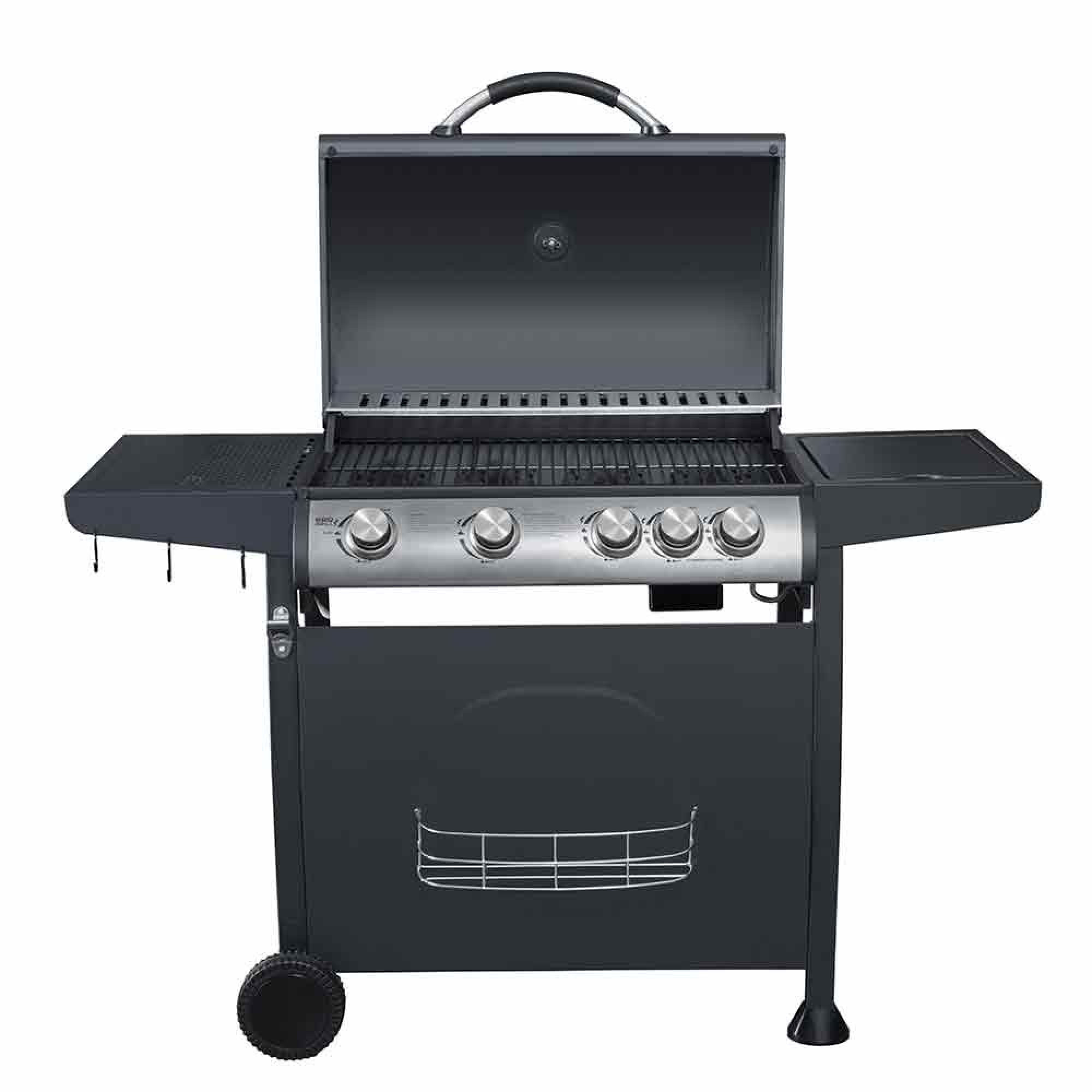 Parrilla 4 Quemadores + Quemador Lateral