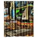 thumbnail image 1 of Cortina de ducha de baño con ganchos, diseño de Broadway nocturno de Nueva York, tamaño 60 x 72 pulgadas, 1 of 3