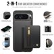 thumbnail image 2 of Para Google Pixel 9 Pro XL Funda de Teléfono Compatible con MagSafe 2 en 1 Billetera con Tarjetero y Bolsillo con Cierre para Efectivo, Funda de Cuero PU, Bloqueo RFID, Soporte Magnético Protector, 2 of 8