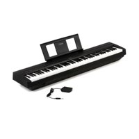 Piano Digital Yamaha P45 +. Pedal Sustain + Adaptador De Voltaje + Porta Partituras