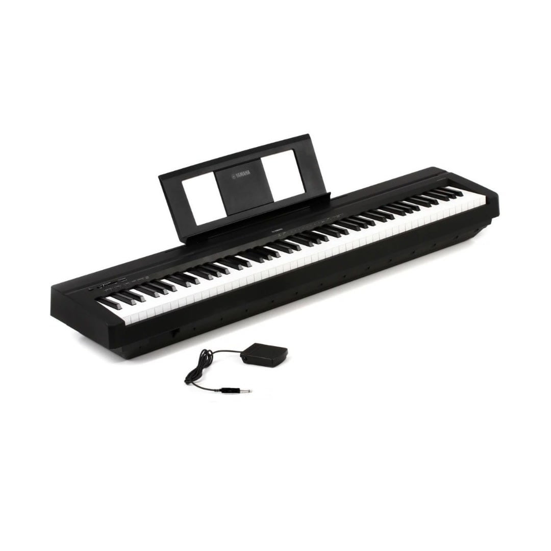 Piano Digital Yamaha P45 +. Pedal Sustain + Adaptador De Voltaje + Porta Partituras