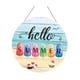 thumbnail image 3 of Letrero De Bienvenida De Playa De Verano, Letrero Colgante De Madera Con Helado Para Fiesta, Porche De Casa, 3 of 5