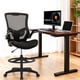 thumbnail image 2 of Silla de dibujo BestOffice ajustable en altura, malla negra, 2 of 7