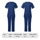 thumbnail image 4 of Uniforme de trabajo de enfermería con cuello en V y bolsillo de color sólido europeo y americano para mujer, 4 of 5