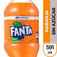 Bebida Naranja Sin Azúcar Botella 591 Ml Fanta