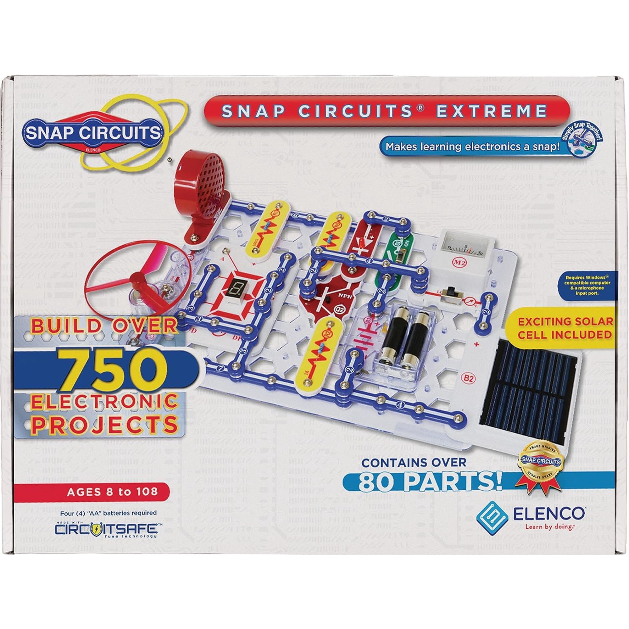 Kit De Exploración Electrónica Snap Circuits Extreme Sc-750