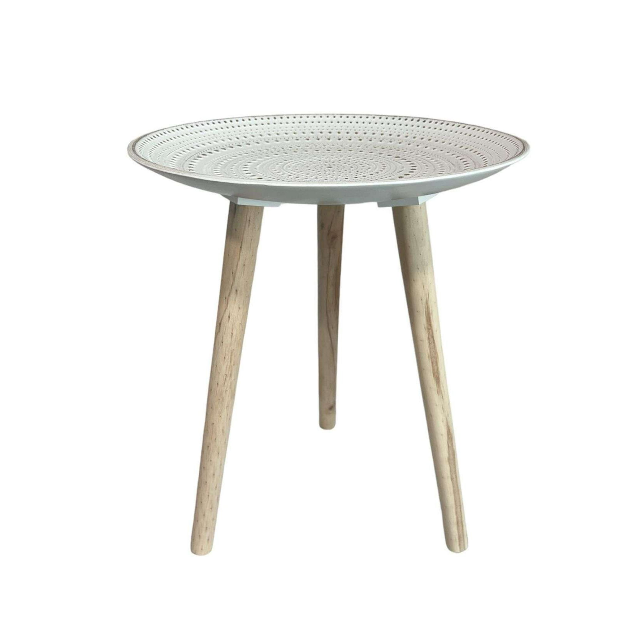 Oem - Mesa Lateral Dorada Puntos Mesa De Centro Decoración 30cm