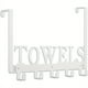 thumbnail image 1 of Maximize Your Space with Our Rustproof and Waterproof Over The Door Rack! Keep Your Bathroom, Bedroom, and Kitchen Organized with 5 Hooks and a Multifunctional Decorative Hanging Shelf. Easy to Instal, 1 of 5