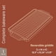 thumbnail image 2 of Plancha de hierro fundido BAKKENMASTER 46x26 cm reversible antiadherente, 2 of 7