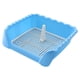 thumbnail image 2 of Bandeja De Inodoro De Entrenamiento Para Gatos Y Mascotas, Inodoro De Celosía Desmontable Para Perros, Para Interior, Azul, Mediano, 2 of 3
