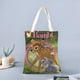 thumbnail image 2 of Bambi Bolso de tela con estampado de lienzo para mujer, bolsa de compras reutilizable y estética, con cremallera interior, regalo para mujer,38*45cm., 2 of 6