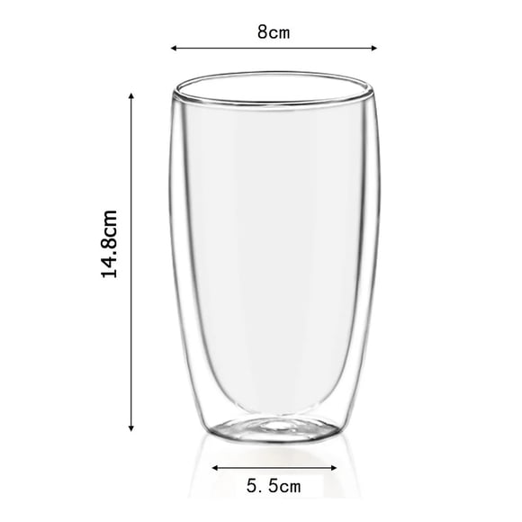 Vaso Doble Pared Transparente 450 Ml