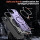thumbnail image 4 of Para Apple iPhone 15 Plus Funda con Soporte de Anillo en O Magnético Invisible, Funda de Teléfono a Prueba de Golpes, Morado, para iPhone 15 Plus, 4 of 6