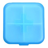 Genérico - Set 6 Pastillero Azul 4 Compartimientos Medicamentos Lau