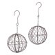 thumbnail image 4 of Soporte De Planta Colgante De Metal Con Forma De Bola De Hierro Retro De 13 Cm Y 28 Cm, 4 of 5
