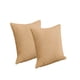 thumbnail image 1 of Pack De 2 Fundas De Cojin Serie Hojas 45x45 Cm Café, 1 of 4