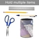thumbnail image 5 of Mira Hacia Atrás-theme Cylinder Pen Holder Pencil Organizer with Flannel Lining PVC Leather Material Cardboard Base for study work 10*8CM, 5 of 6