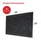 thumbnail image 3 of Felpudo SlipToGrip 89 × 58 cm a Cuadros Negro para Interior y Exterior, 3 of 7