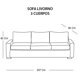 thumbnail image 3 of Sofa Cuero Livorno 3 Cuerpos Rojo, 3 of 4