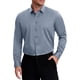 thumbnail image 1 of INSPIRE CHIC Camisas formales de manga larga con cuello en punta para hombre, color sólido, gris L, 1 of 6