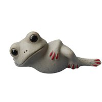 Bothyi - Estatuilla De Mascota De Té De Rana De Cerámica Estatuas De Animales Pequeños Accesorio Elegante Estilo Encantador B
