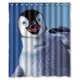 thumbnail image 1 of Cortina de ducha con bonito diseño de pingüino y ganchos, tamaño 60 x 72 pulgadas, 1 of 3