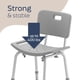 thumbnail image 3 of Silla de baño Medline con asiento de banco, 400 kg de capacidad, color gris, 3 of 5