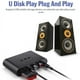 thumbnail image 2 of Receptor de audio Bluetooth 5.2, unidad flash USB, RCA de 3,5 mm, auxiliar, USB, adaptador inalámbrico de música estéreo con micrófono, 2 of 5