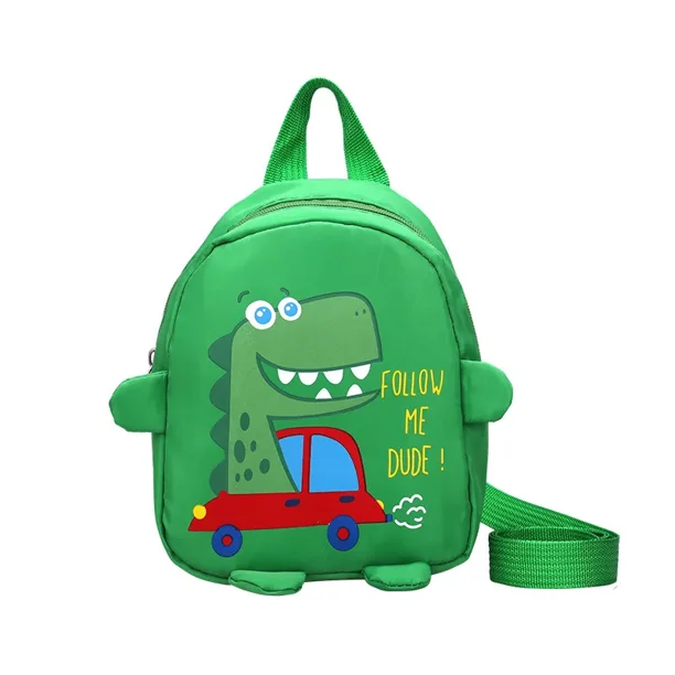 Cute Dinosaur Baby Kindergarten Backpack Cartoon Children School Bags Adjustable Boys Girls Anti-lost Book Bags Kids Backpacks