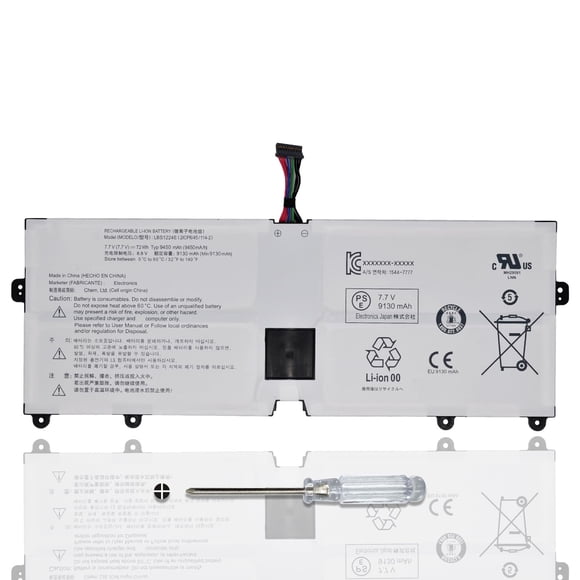 Batería para laptop CQCEO LBS1224E 7,7 V 72 Wh para LG Gram