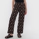 thumbnail image 2 of Pantalón Mujer Fluido Botón Print Étnico Negro Corona, 2 of 5