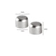thumbnail image 3 of Pack 2 Unidades Terminal Tope De Metal Satín 19 Mm, 3 of 3