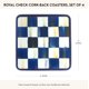 thumbnail image 4 of Posavasos MACKENZIE-CHILDS Royal Check - Juego de 4, 4 of 6