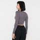 thumbnail image 2 of Polera Mujer Manga Larga Cuello V Gris Corona, 2 of 5
