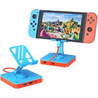 Base Plegable Giratoria Dock Station Aaronmei Nintendo Switch Oled Rojo Azul