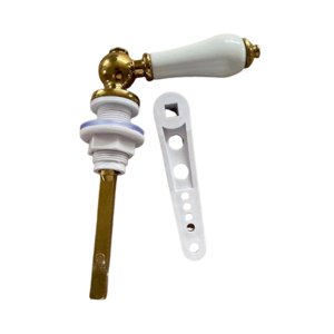 Magideal - Manija De Descarga De Inodoro De Cerámica Y Metal, Ajuste Universal, Fácil Instalación, Accesorios, Repuestos, 5.9 X 4.1 Pulgadas, Reemplazo Antiguo