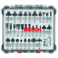 Juego De Brocas Para Fresar Madera Bosch Rbs030Mbs, 30 Piezas, Con Punta De Carburo