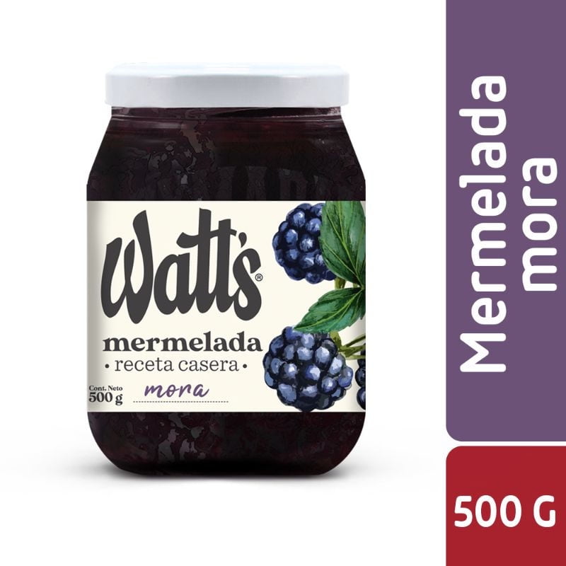 Mermelada Receta Casera Mora 500 g Watt´s