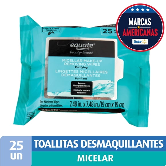 Toallas Desmaquillantes Equate Micelar, 25 Un