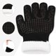 thumbnail image 5 of Guantes de Horno de Silicona, Guantes de Cocina Resistentes al Calor con Tejido, Agarre Flexible para Hornear, Asar a la Parrilla, Juego de Guantes de Cocina 2 Piezas Negro 12.6x5 pulgadas, 5 of 6