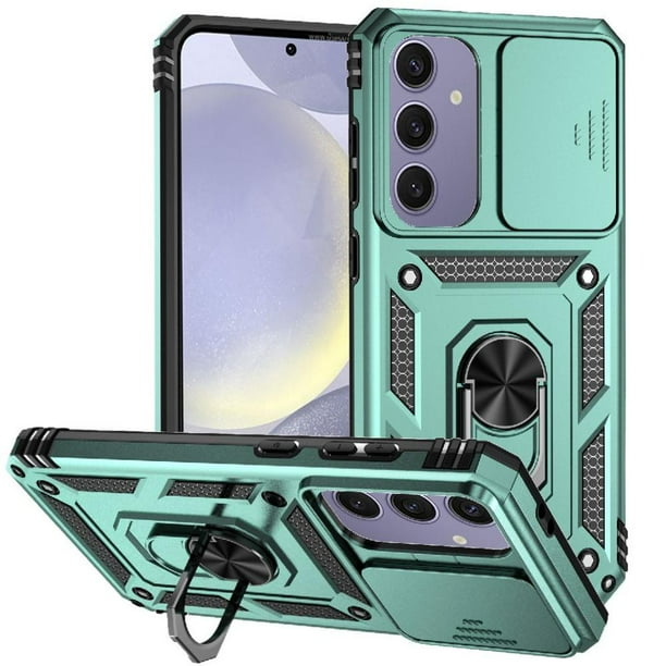 Estuche GANGXUN para Samsung Galaxy S24 FE, soporte giratorio 360°, estilo mecánico y magnético