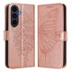 thumbnail image 1 of Funda cartera mariposa para Samsung Galaxy S25 FE con soporte y ranuras para tarjetas Oro rosa, 1 of 5