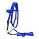 thumbnail image 2 of Brida De Caballo Arnés De Rienda Headstalls Extraíble Snaffle Nylon Correas Azul M, 2 of 2
