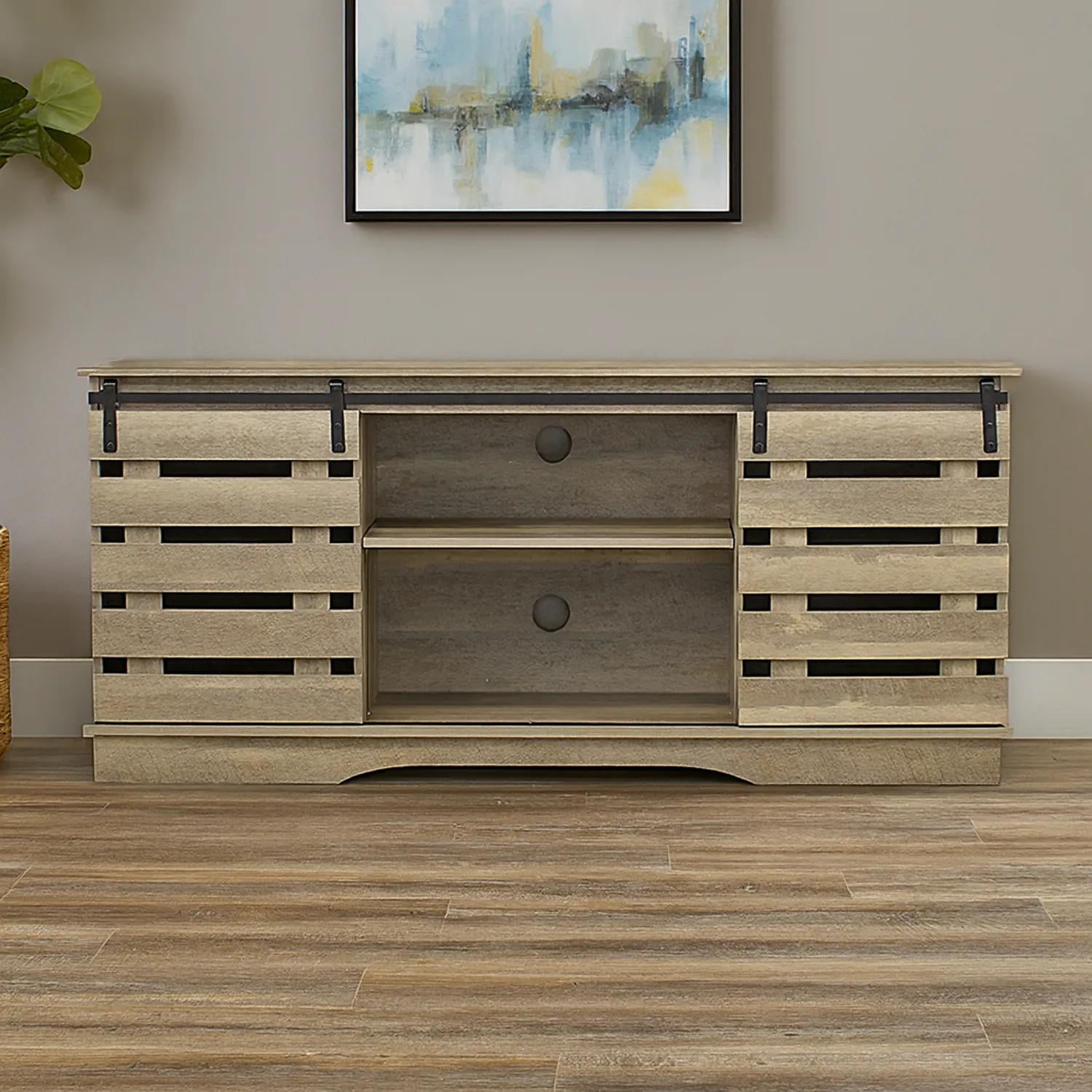 Muebles Santa Ana - Rack Para Tv 65 " Ralco Light Grey