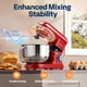 thumbnail image 3 of Batidora de pie VIVOHOME 660 W, 6 L, con batidora y gancho para amasar, color rojo, 3 of 7
