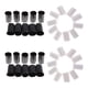 thumbnail image 3 of Kits De Gancho De Lengüeta - 40 Piezas De Hilo De Alfombra De Ganchillo Para Manualidades Con Agujas Negro + Blanco, 3 of 5