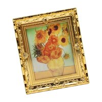 Bothyi - Decoración De Marco De Mural De Pared A Escala 1:12 Para Accesorios De Casa De Muñecas, Maceta Artesanal