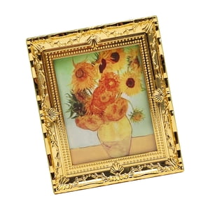 Bothyi - Decoración De Marco De Mural De Pared A Escala 1:12 Para Accesorios De Casa De Muñecas, Maceta Artesanal