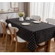 thumbnail image 1 of Mantel Rectangular Lino 140x220 cm - Negro Lineas, 1 of 1